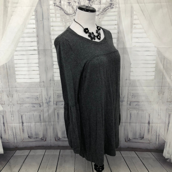 SPRING & MERCER Gray Cashmere Pullover Sweater Med - Picture 6 of 8